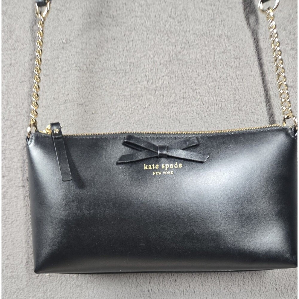 Kate Spade New York Sawyer Street Declan Black Leather Crossbody Bag - Picture 2 of 13